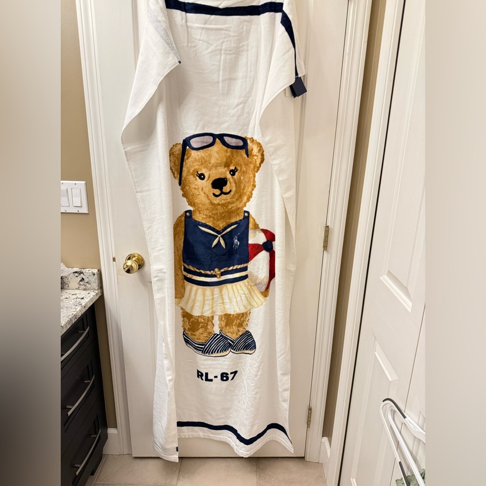Brand new Polo Ralph Lauren Bear Beach Towel